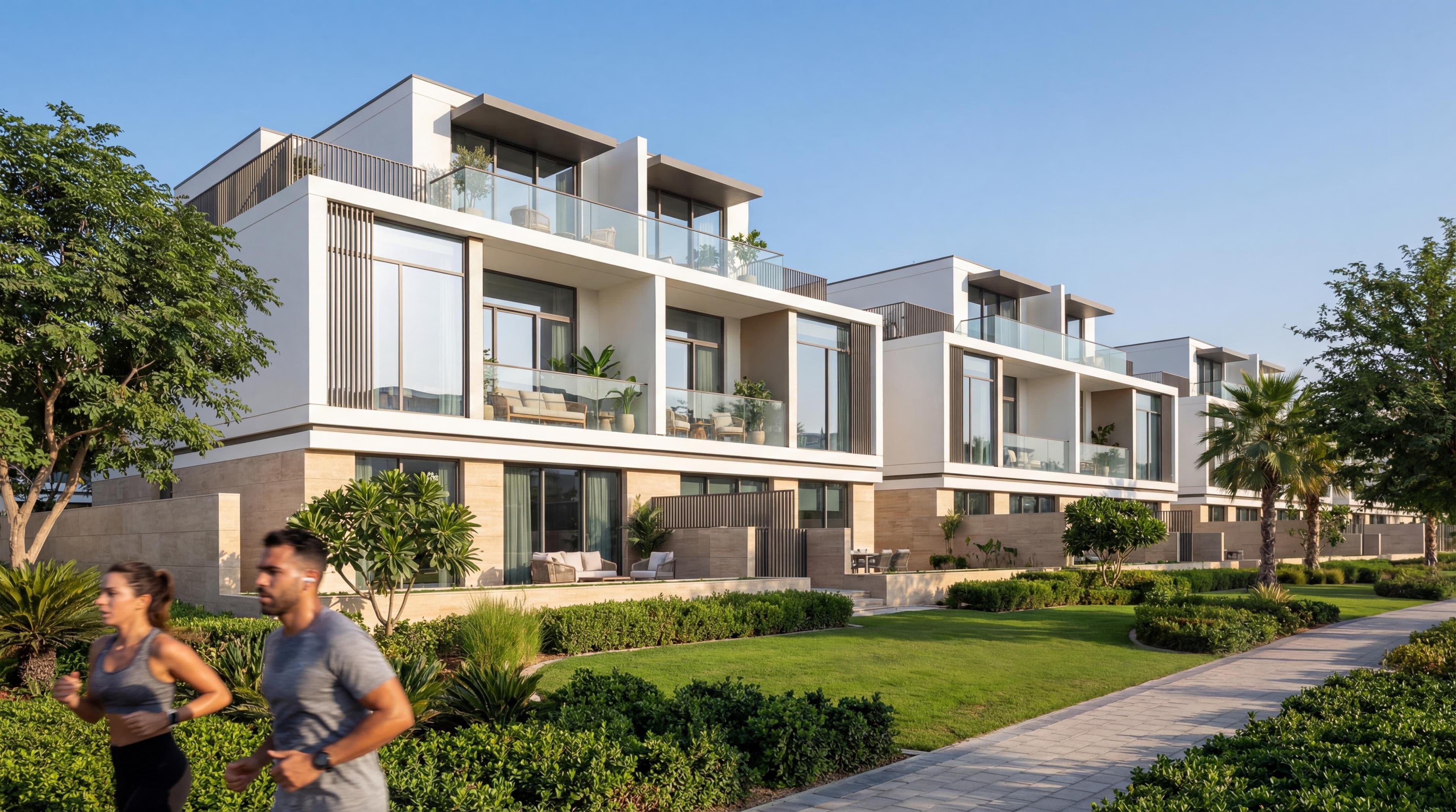 Sobha Sanctuary townhouse facade and entrance